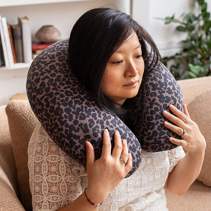 Avis Coussin Little Warmy Jersey - Léopard