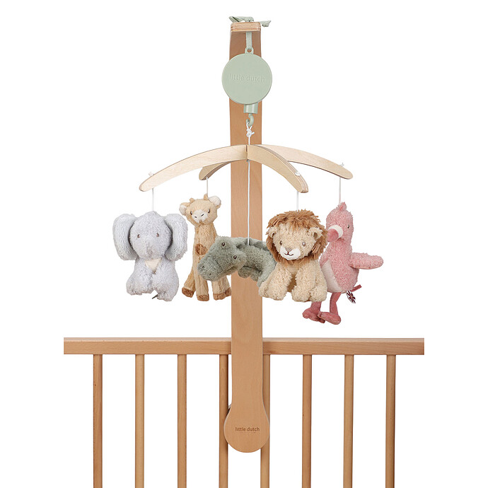 Mobile Musical en Bois - Safari Friends Little Dutch