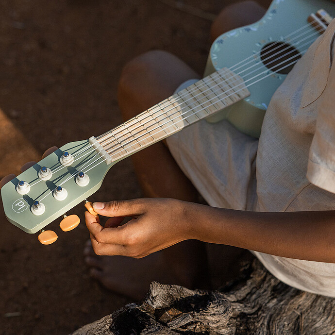 Guitare en Bois Safari Friends - Vert pas cher