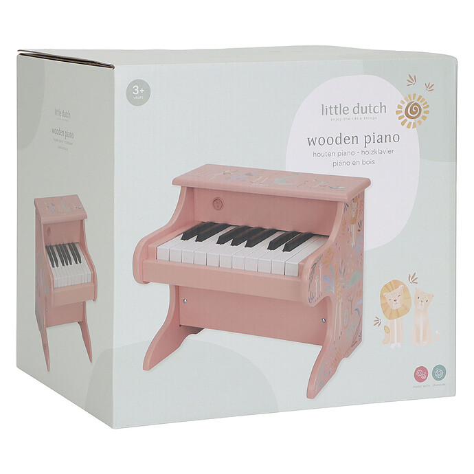 Achat Piano en Bois Safari Friends - Rose