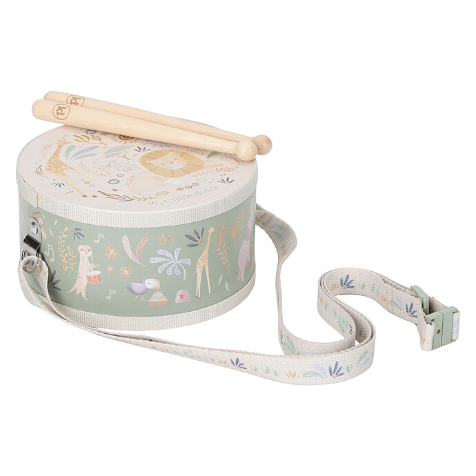 Tambour en Bois - Safari Friends  Little Dutch