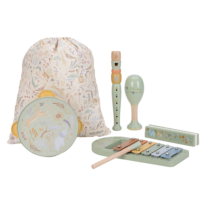 Set de Musique Safari Friends - Vert Little Dutch