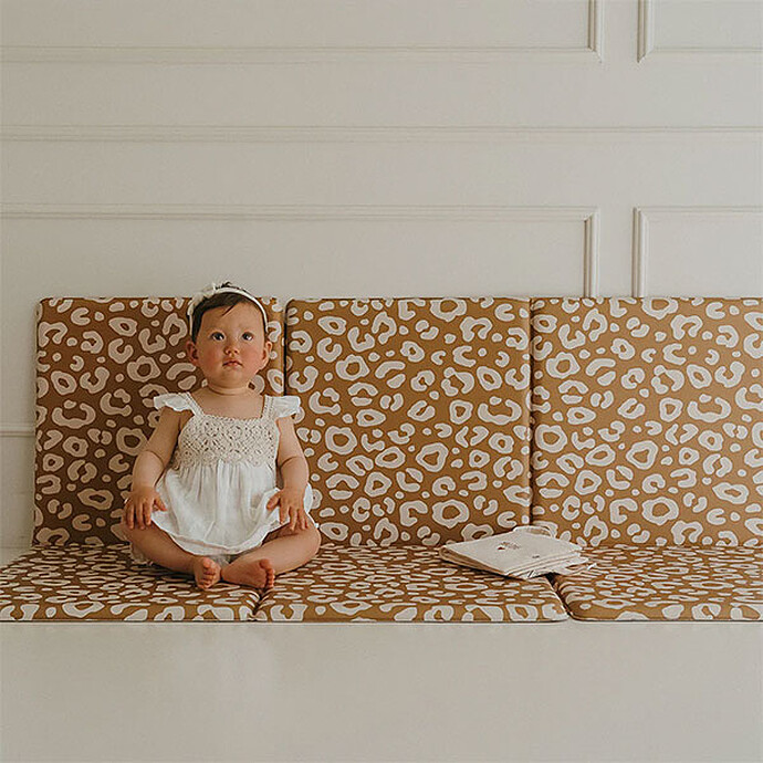 Achat Tapis de Jeu Réversible Tapilou x Atelier Wagram - Coeur / Léopard