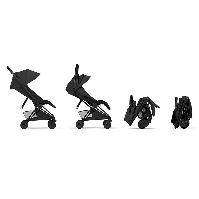 Avis Poussette Ultra-compacte Coyä Style Châssis Matt Black - Sepia Black