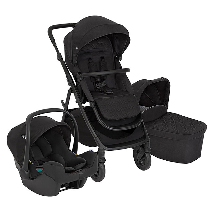 Poussette Trio Near2Me DLX - Midnight Black Graco