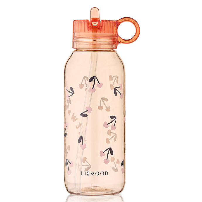 Gourde Yang Race Cherry Heart Rosey - 500 ml Liewood
