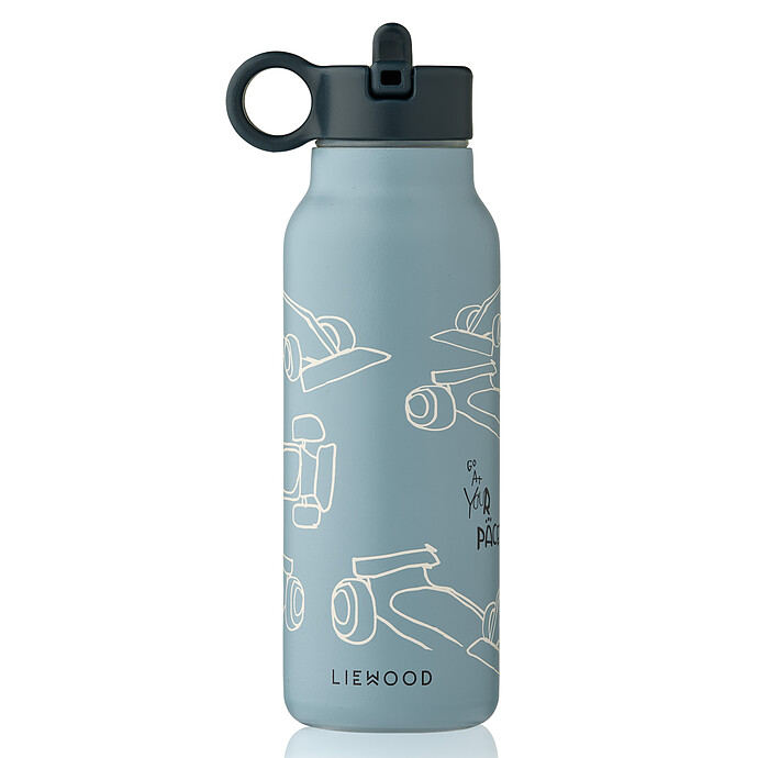 Gourde Falk Race Cars Beach Blue - 350 ml Liewood