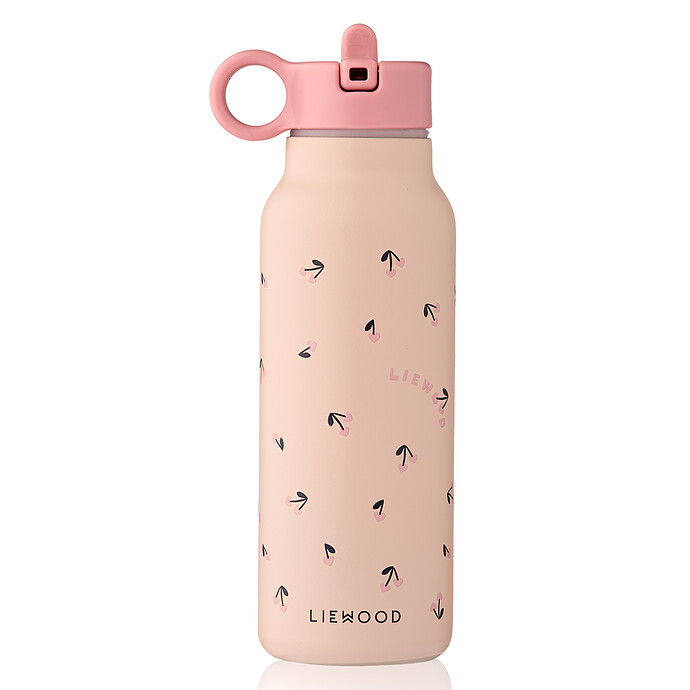 Gourde Falk Race Mini Cherry Heart Rosey - 350 ml Liewood