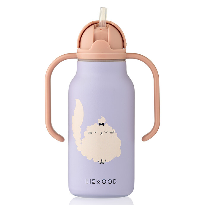 Avis Gourde avec Poignées Kimmie Cat Warm Lilac - 250 ml