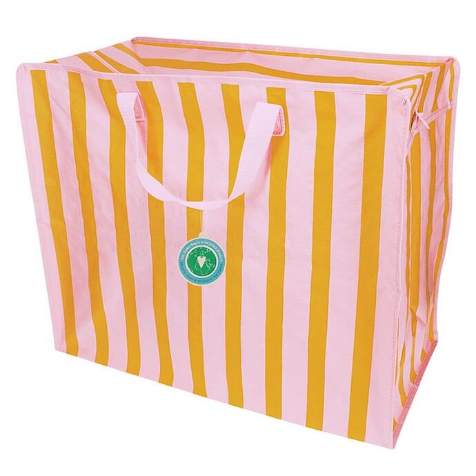 Sac de Rangement Jumbo - Rayures Roses et Oranges Rex London
