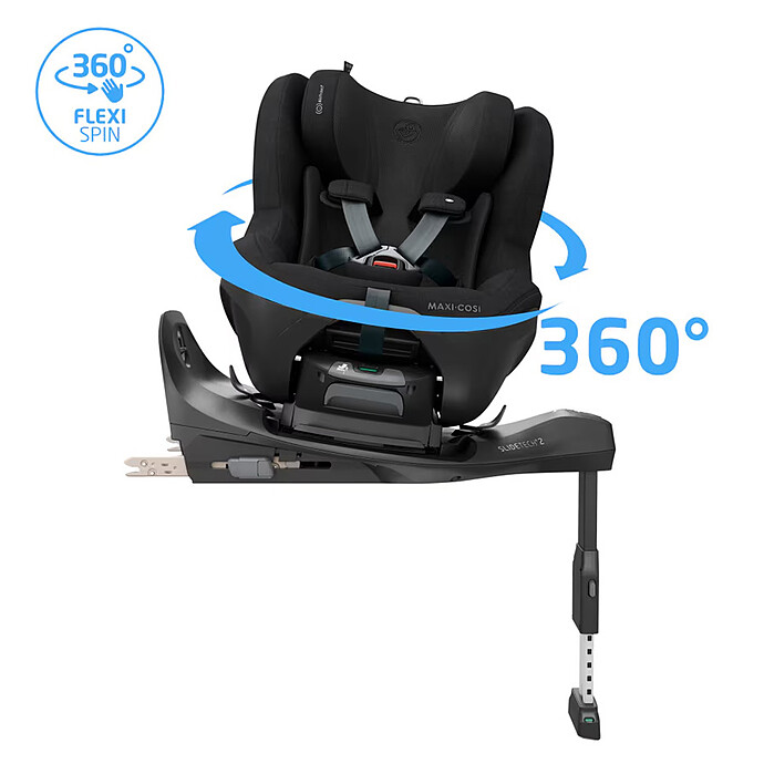 Siège Auto Pearl Slide Pro i-Size Groupe 0+/1 - Authentic Black Maxi-Cosi