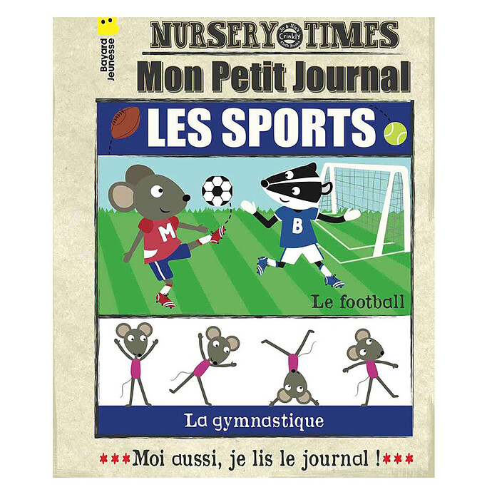 Crinkly - Mon Journal en Tissu - Les Sports