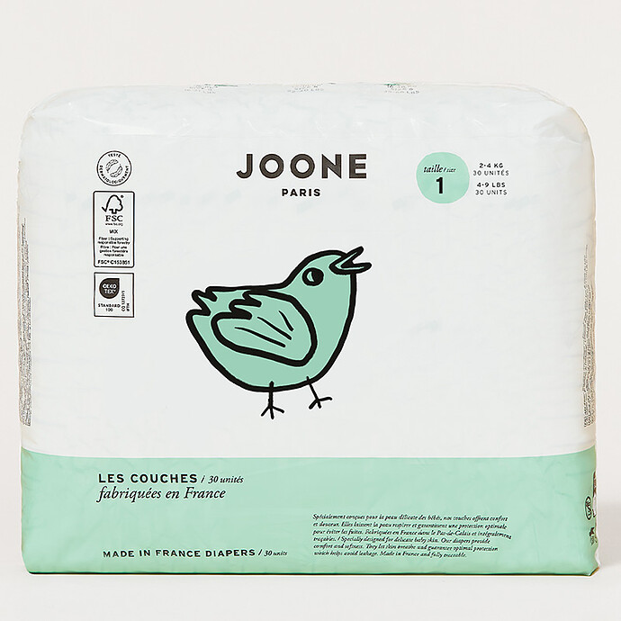 Lot de 30 Couches Iconiques Malo - T1 Joone