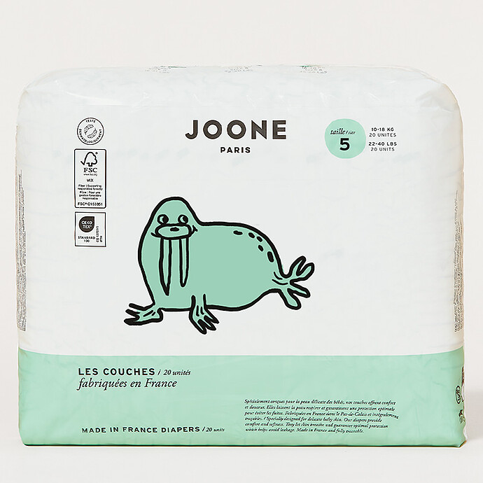 Lot de 20 Couches Iconiques Brigitte - T5 Joone
