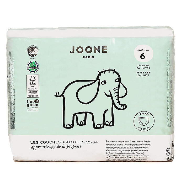 Lot de 26 Couches-culottes Brigitte - T6 Joone