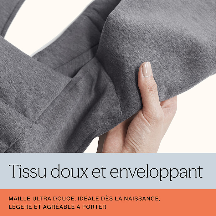 Porte-Bébé Embrace Soft Knit - Gris Clair pas cher