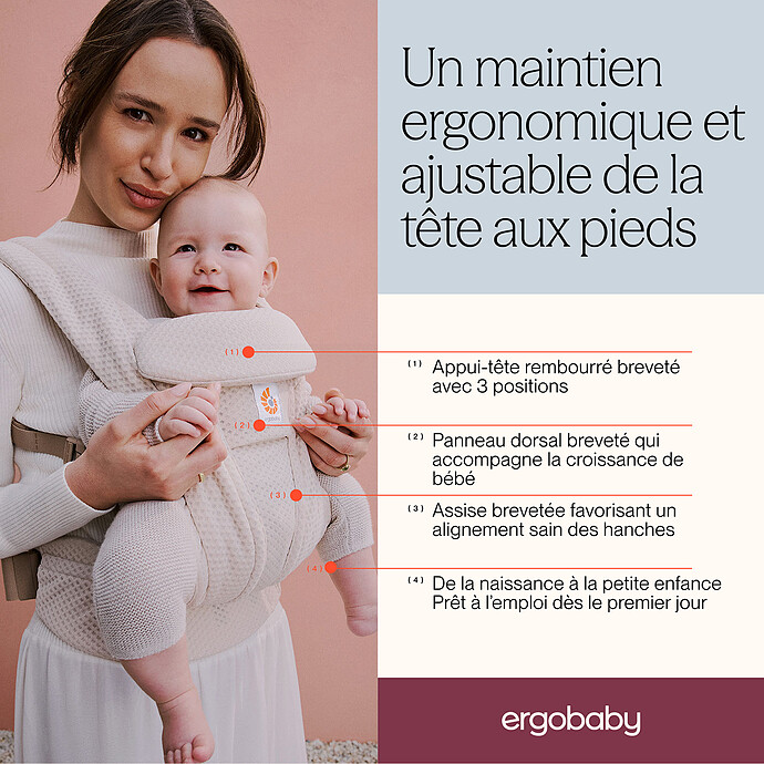 Achat Porte-bébe Omni Deluxe Mesh - Naturel