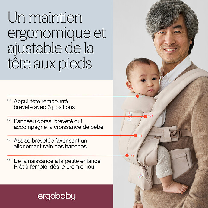 Avis Porte-bébe Omni Deluxe Coton - Bleu Ciel