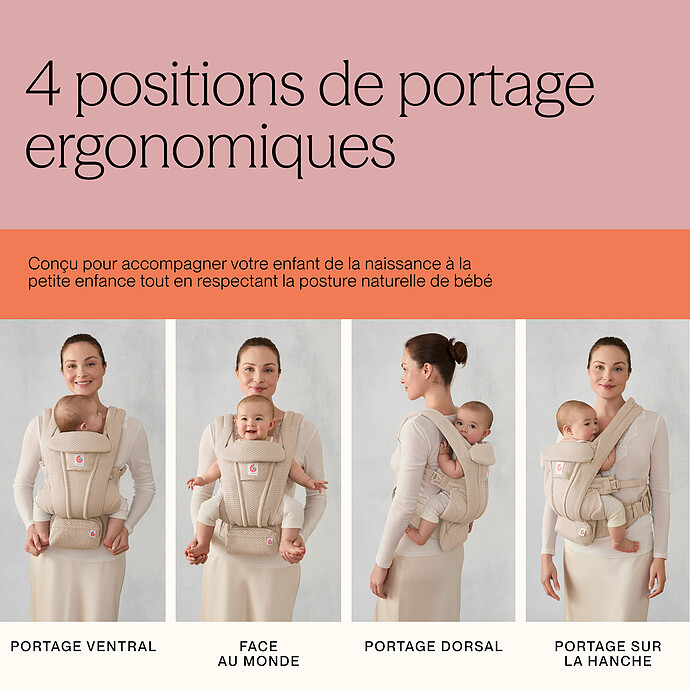 Porte-bébe Omni Deluxe Coton - Bleu Ciel pas cher