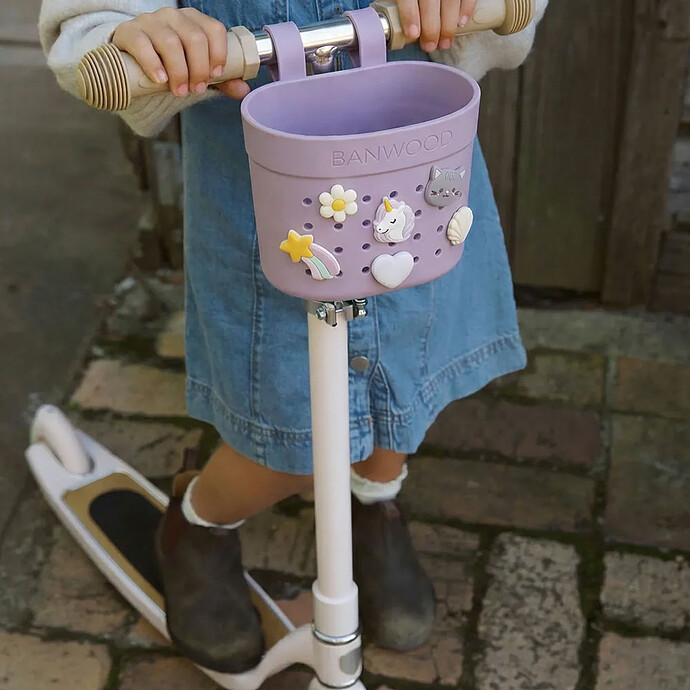 Panier Pin & Ride pour Vélo ou Trottinette - Lavender Banwood