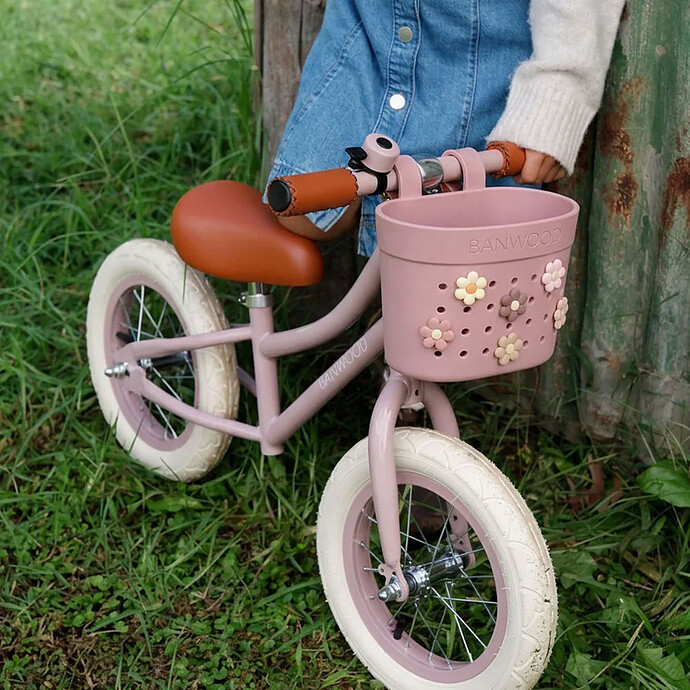 Panier Pin & Ride pour Vélo ou Trottinette - Raspberry Banwood