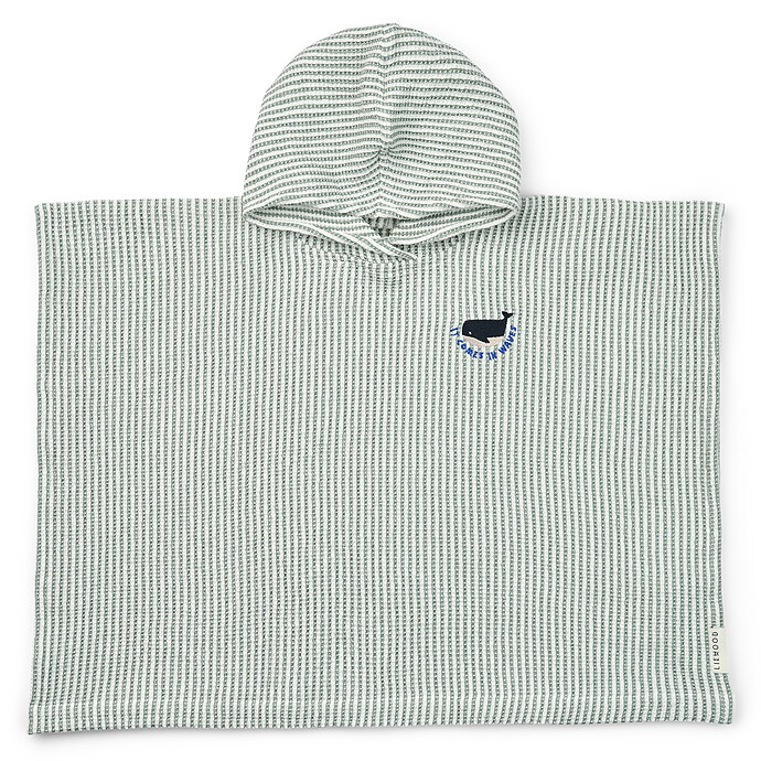 Poncho Brodé Paco Peppermint Creme de la Creme - 3/4 Ans  Liewood