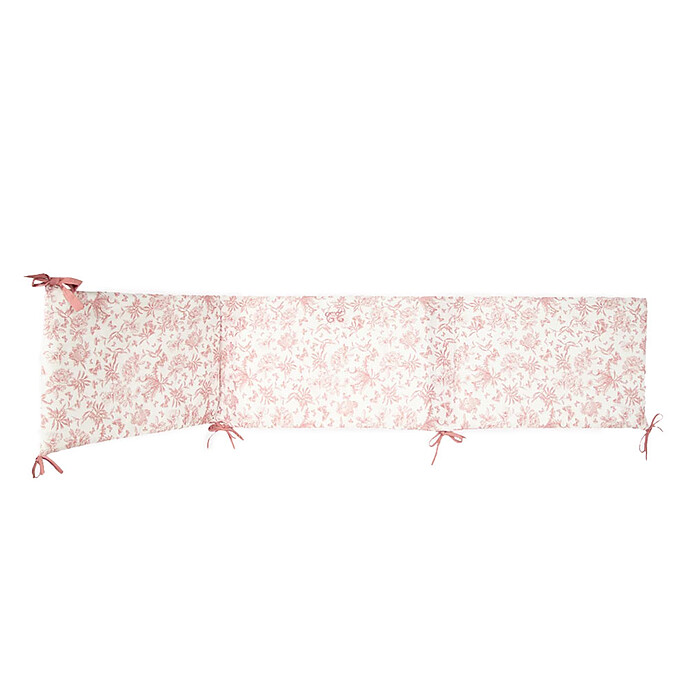 Tour de Lit - Toile de Jouy Rose Tartine et Chocolat