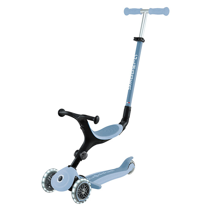 Trottinette Evolutive Go Up Active Lights Ecologic - Myrtille Globber