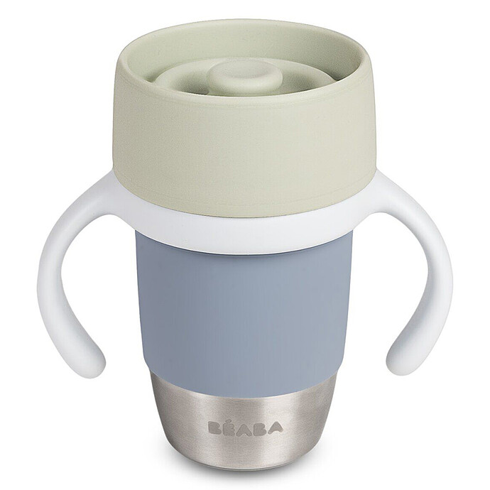 Tasse d'Apprentissage Inox Click & Drink - Pebble BÉABA