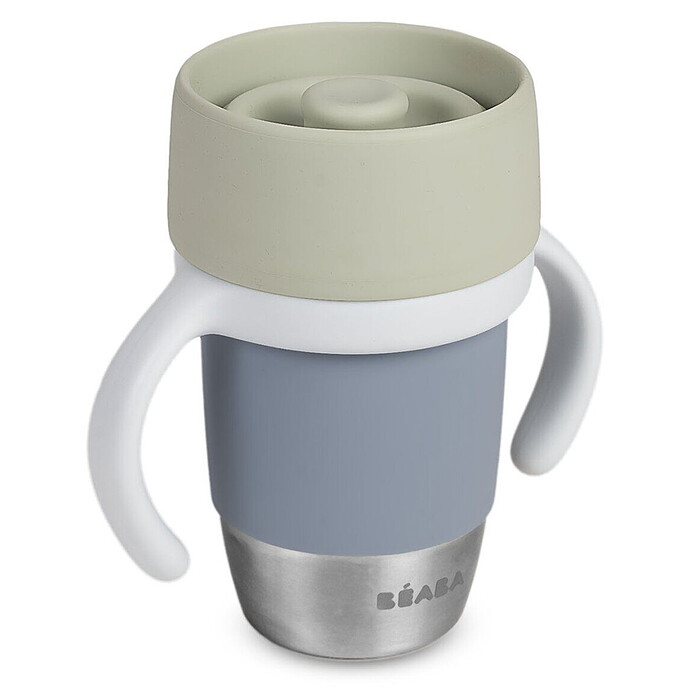 Tasse d'Apprentissage Inox Click & Drink - Pebble BÉABA