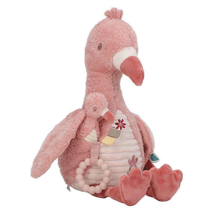Peluche d'Activités Flamant Rose - Safari Friends Little Dutch