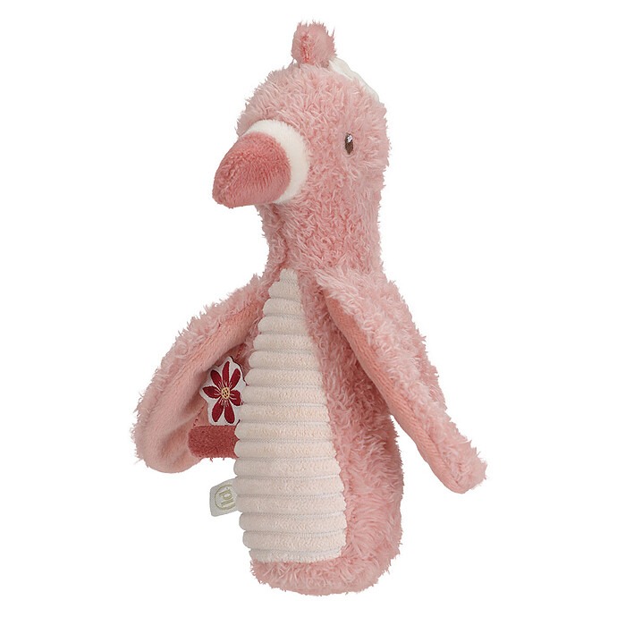 Hochet Peluche Flamant Rose - Safari Friends Little Dutch