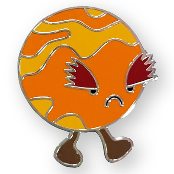 Pin's Amuseables Planet Mars Jellycat