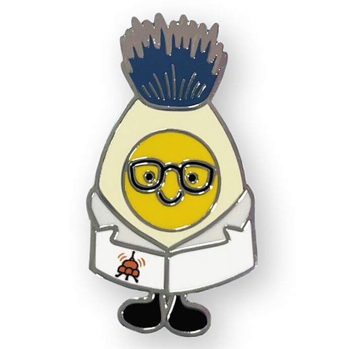 Pin's Amuseables Egg Scientist Jellycat