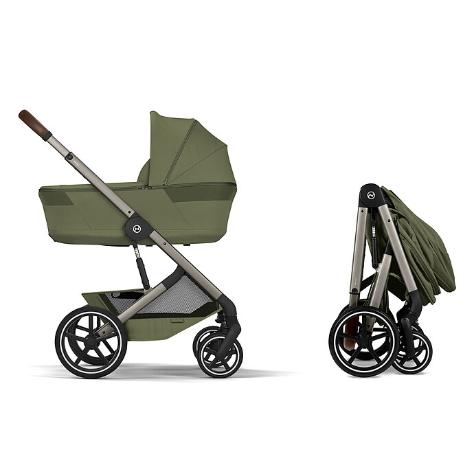 Pack Poussette Balios S Lux 2026 + Nacelle Pliable - Moss Green Cybex
