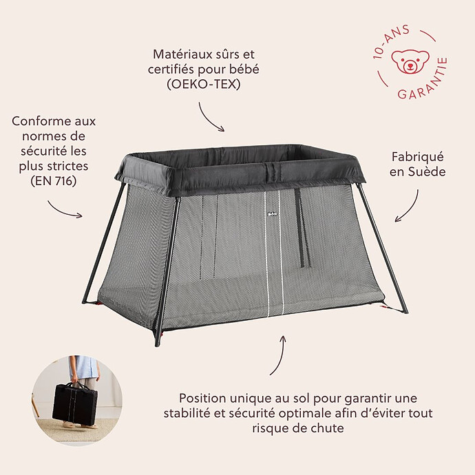 Lit Parapluie Light - Noir (BabyBjörn) - Image 5