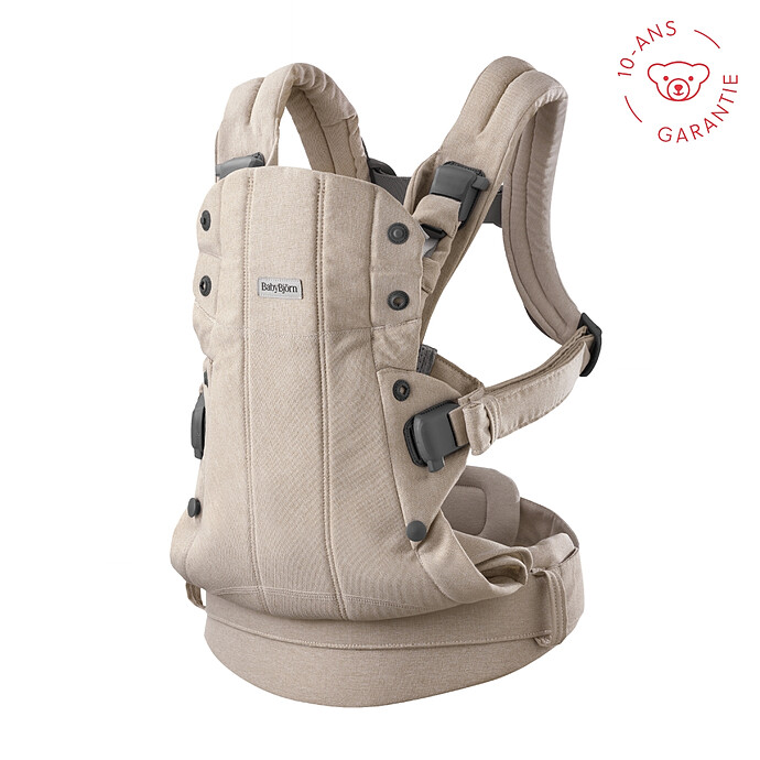 Porte-bébé Harmony Tissé Chiné - Beige Clair BabyBjörn