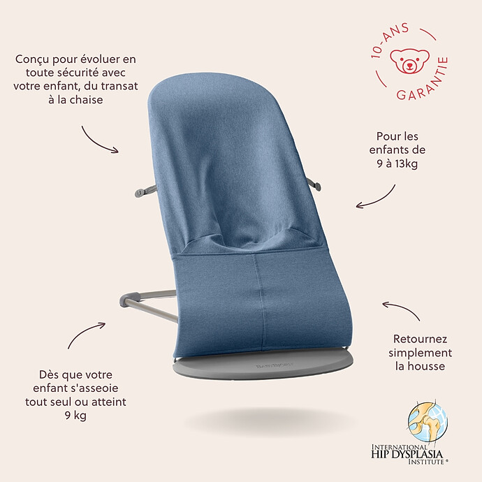 Avis Transat Bliss Tissé Chiné - Bleu