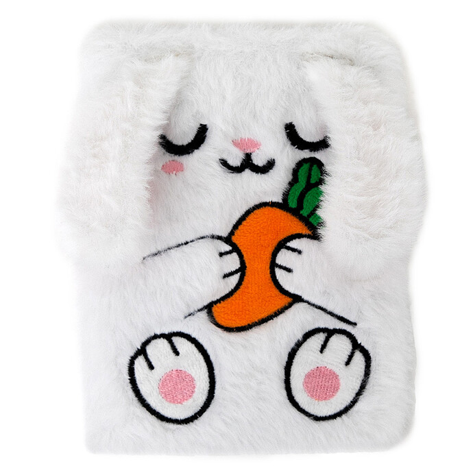 Carnet A6 Peluche - Lapin Paresseux Mr Wonderful