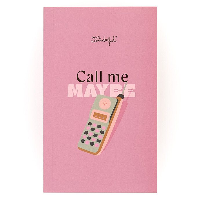 Bloc-notes - Call Me Maybe Mr Wonderful