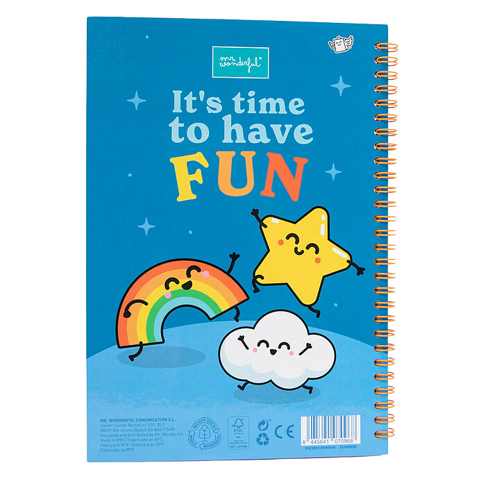 Livre de Coloriage et Autocollants - It's Time To Have Fun pas cher