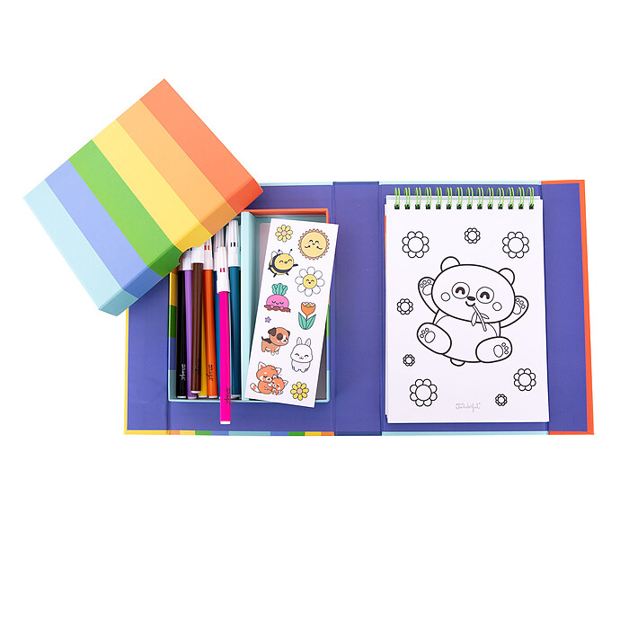 Avis Livre de Coloriage avec Feutres et Autocollants - Add Some Colour to Life