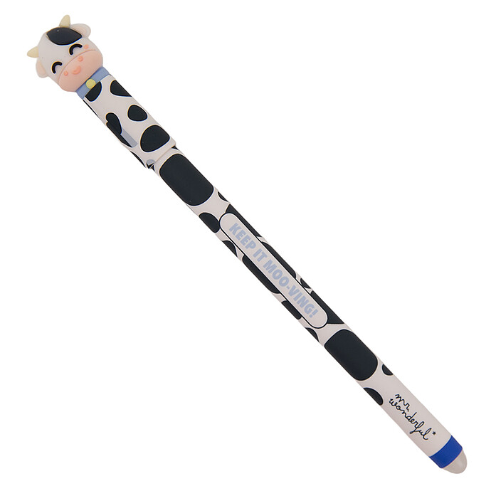 Stylo Effaçable Bo-Bo - Vache Keep It Moo-ving Mr Wonderful