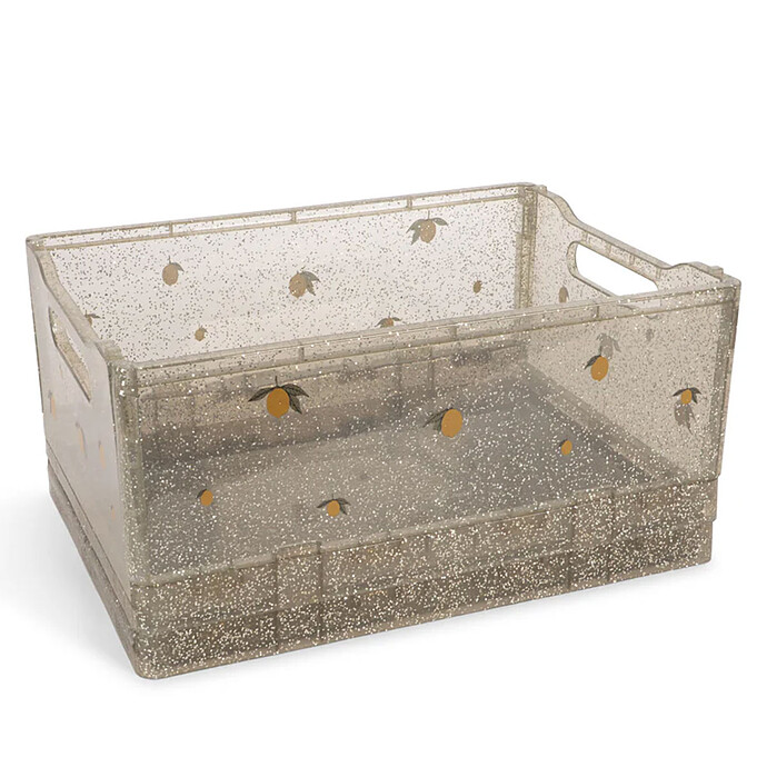 Lot de 2 Boîtes de Rangement Pailletées - Sparkling Blue Konges Sløjd