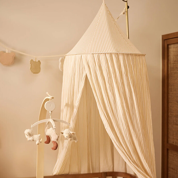 Ciel de Lit Stripe Oatmeal Hazel - 245 cm Jollein