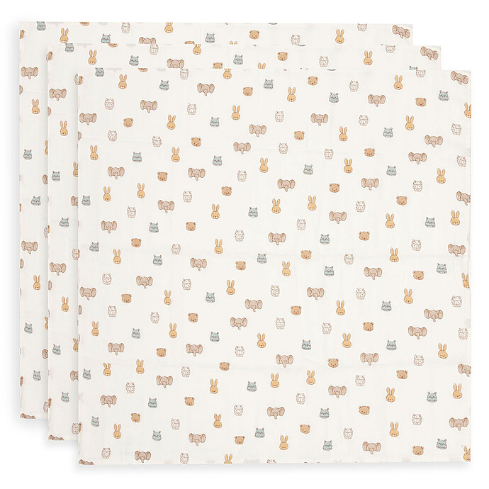 Lot de 3 Langes Gaze de Coton - Jollies Jollein