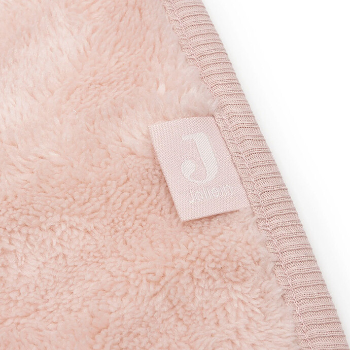 Couverture Berceau Basic Jersey Sherpa - Silk Rose pas cher