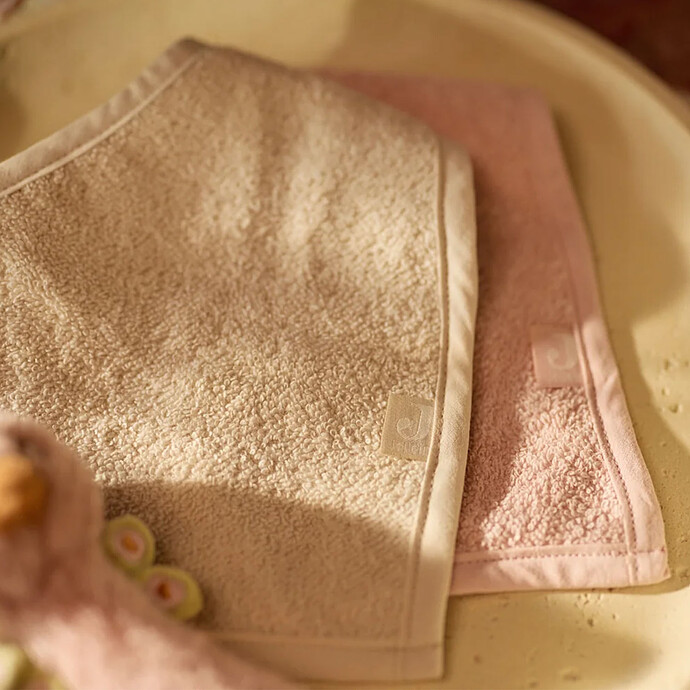 Avis Lot de 2 Bavoirs Bandana - Silk Rose & Sand