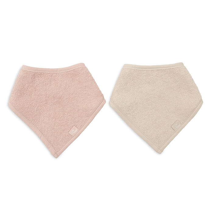 Lot de 2 Bavoirs Bandana - Silk Rose & Sand Jollein