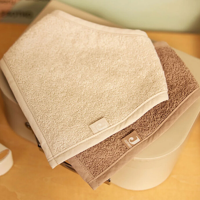 Avis Lot de 2 Bavoirs Bandana - Sand & Milky Coffee